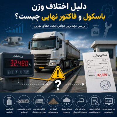 اختلاف وزن باسکول و فاکتور نهایی