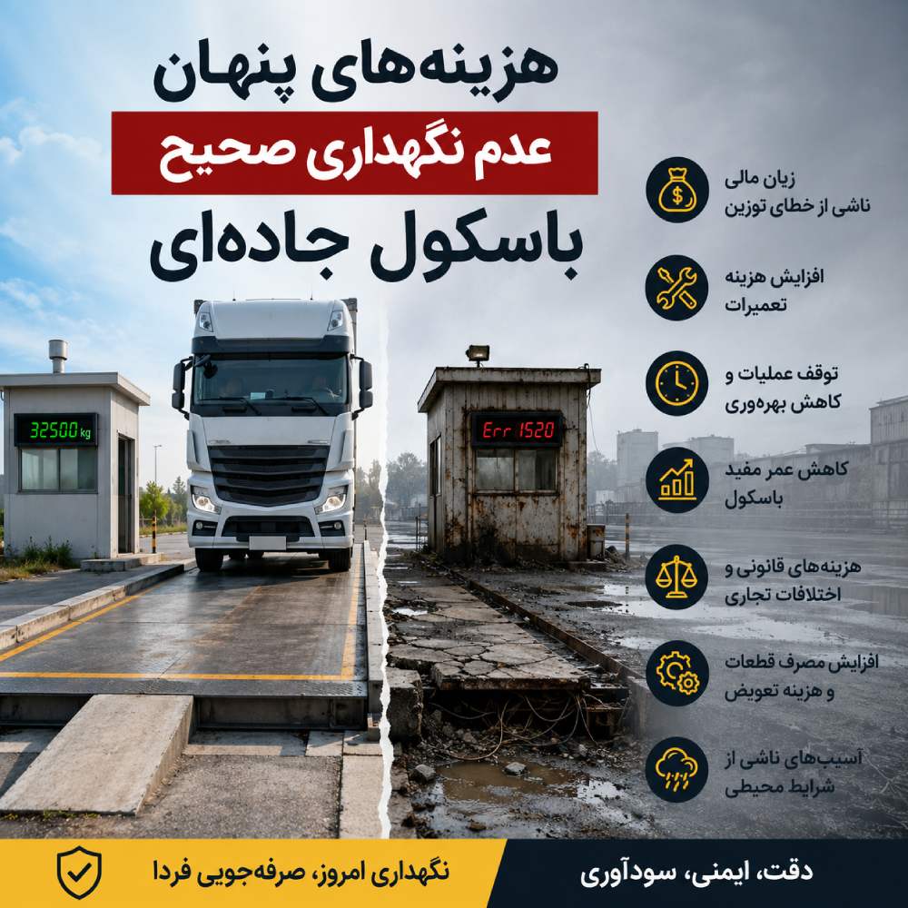 هزینه_های پنهان عدم نگهداری صحیح باسکول جاده_ای